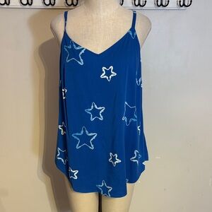 Torrid Blue Star Camisole Top NWT Size M/L